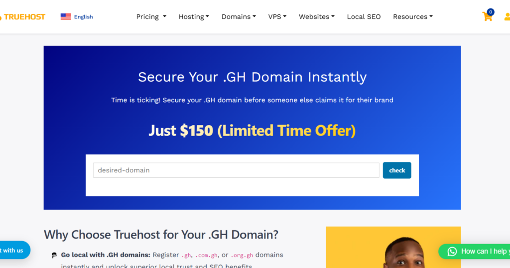 gh domain truehost