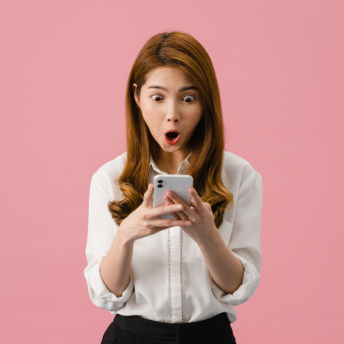 woman happy after securing email hosting on truehost