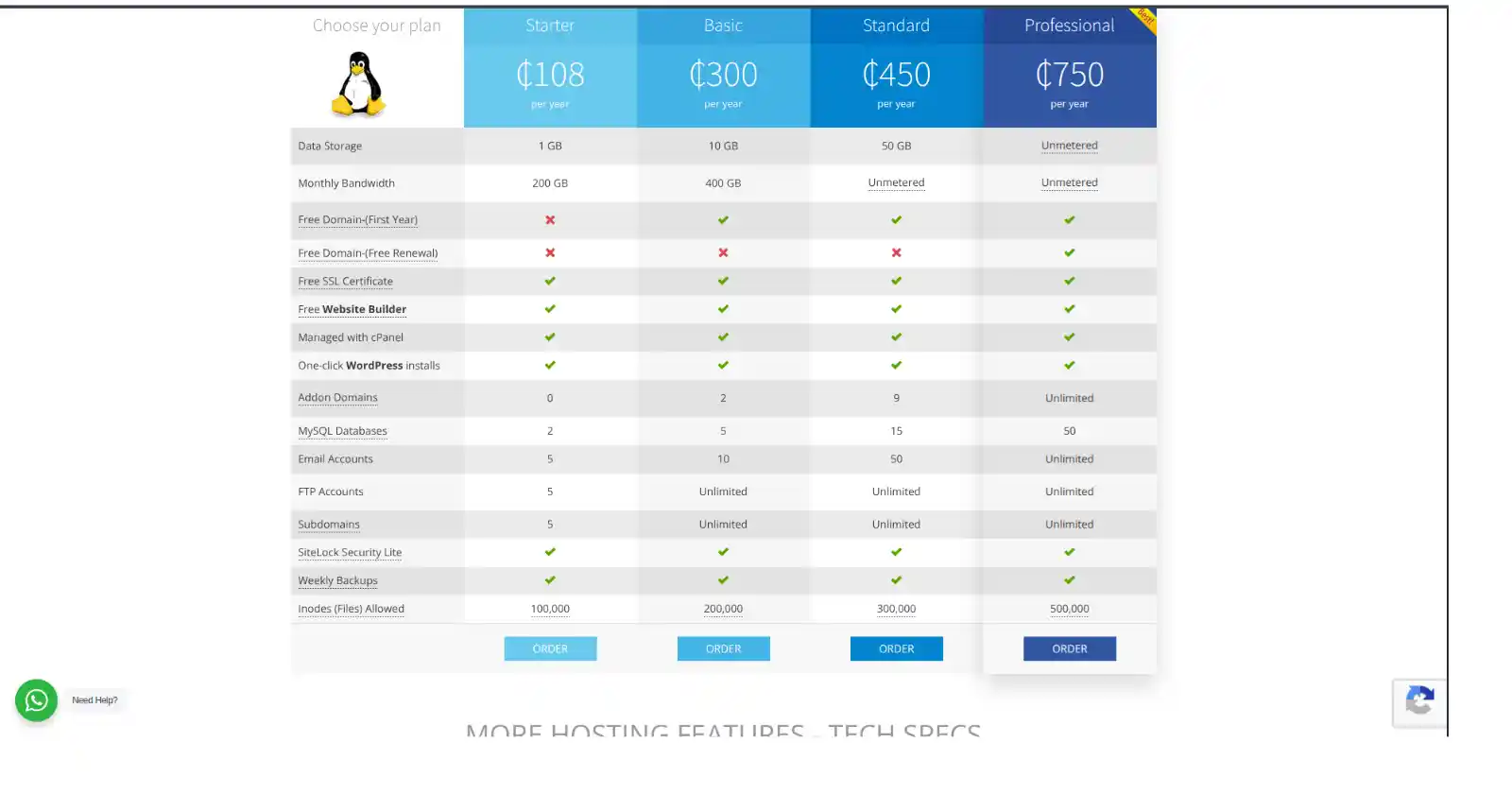 StormerHost web hosting ghana plans