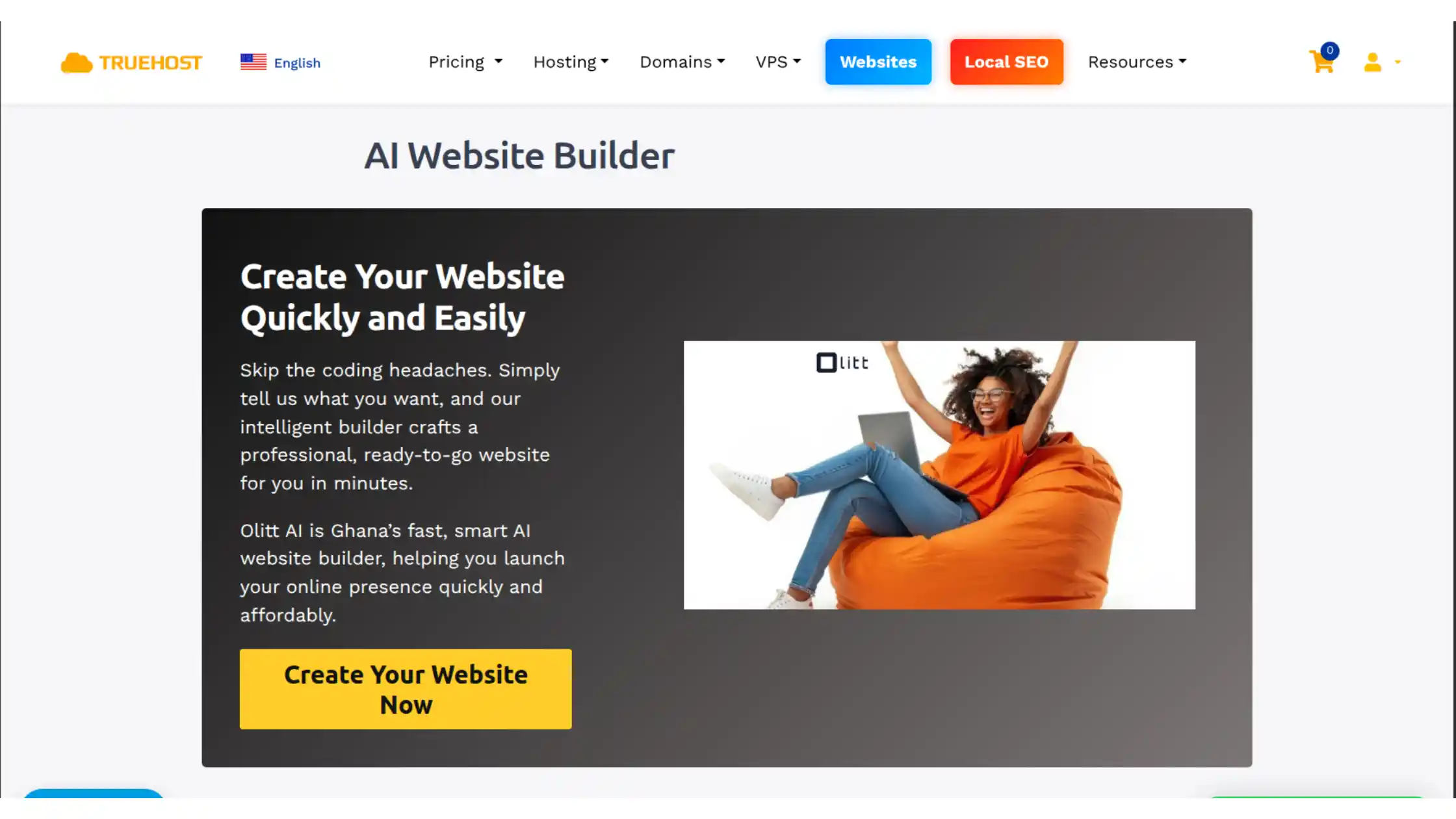 How to Create a Football Website in Ghana 2 truehost ai website builder
