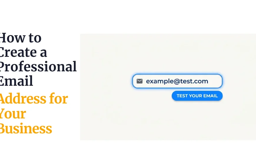 How to Create a Professional Email Address for Your Business